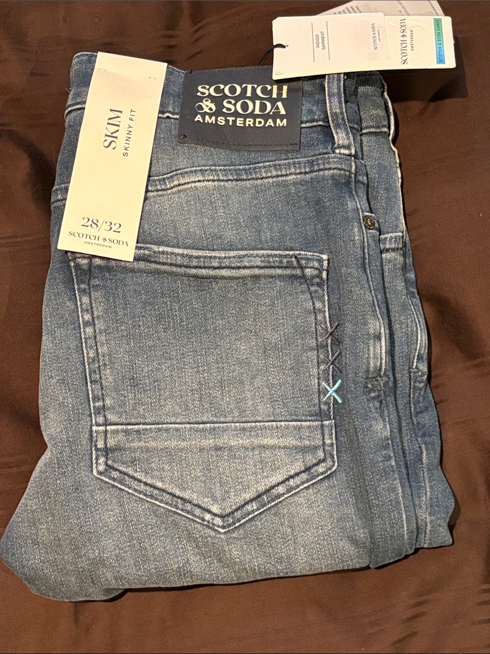 Scotch & Soda Skinny Jeans in Light Blue Denim